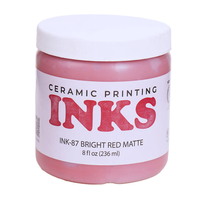 Amaco INK-87 Bright Red 8 oz Matte