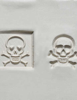 MKM Medium Square Stamp (MKM SSM-150) Skull & Crossbones