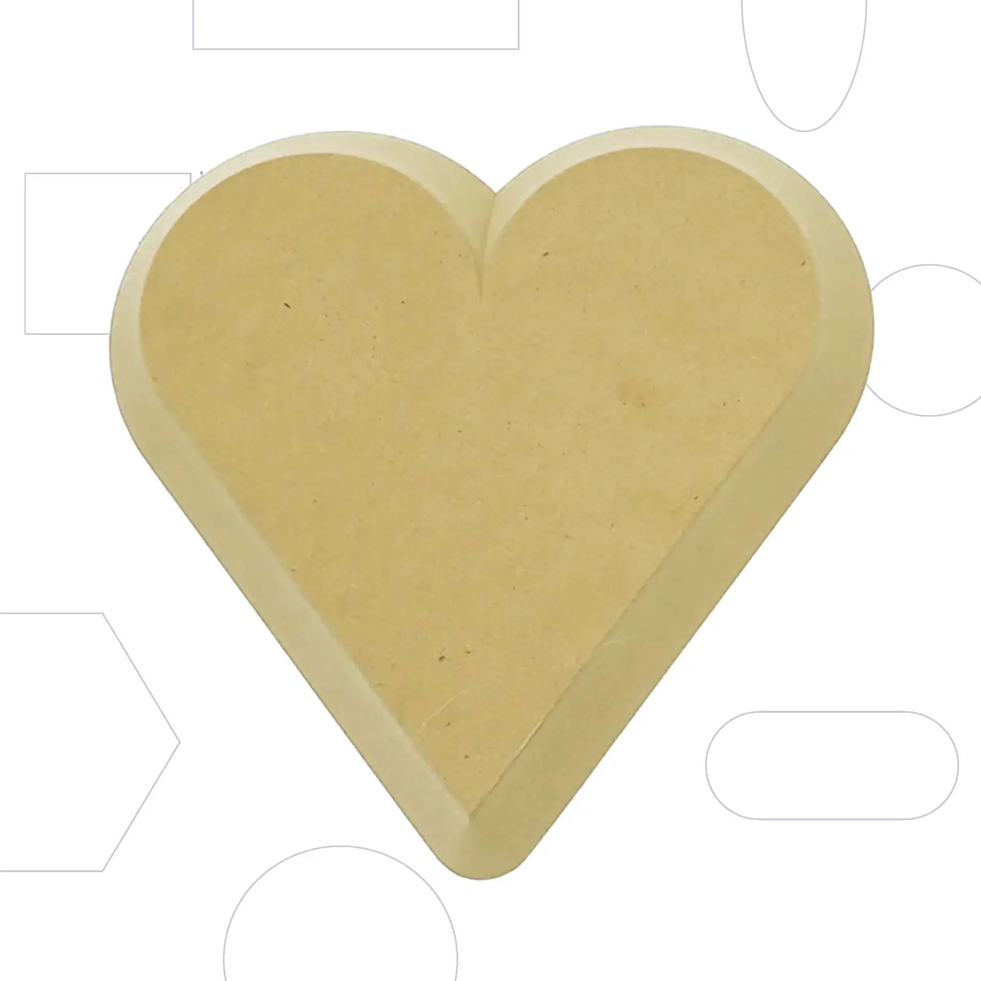 GR Pottery Forms OG Heart GR Form - 10"