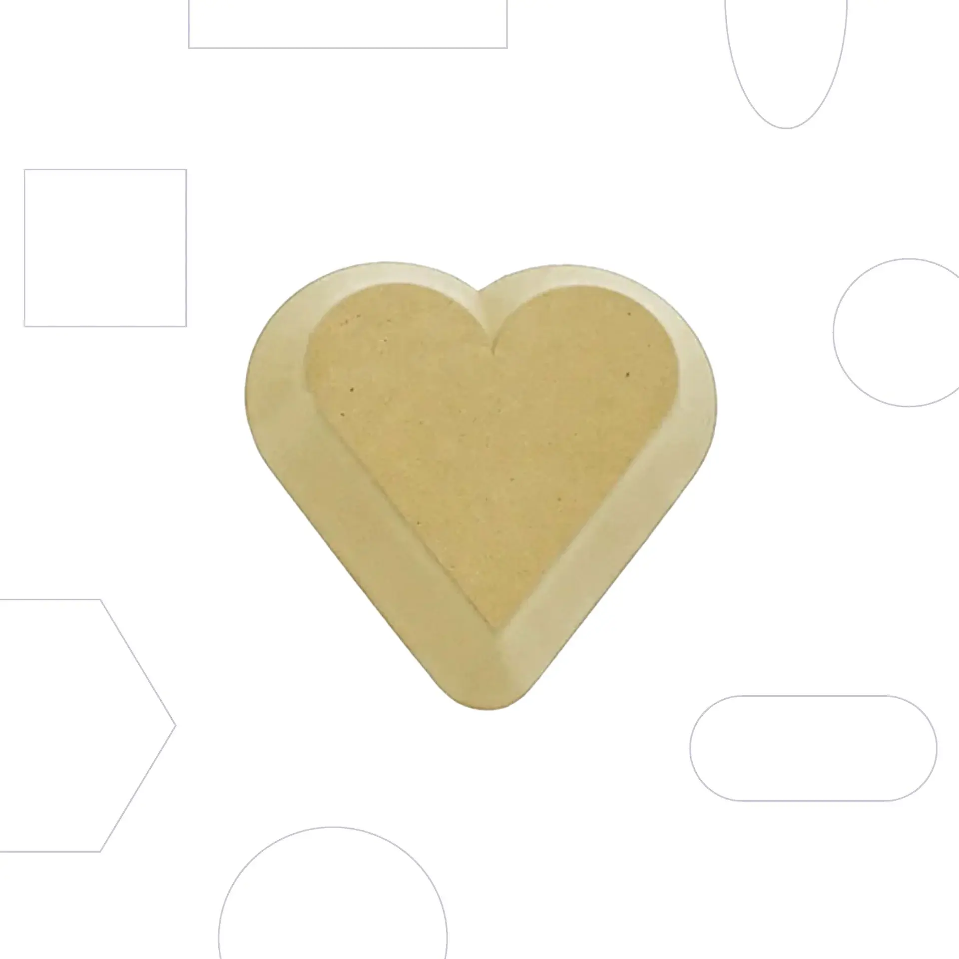 GR Pottery Forms OG Heart GR Form - 6"
