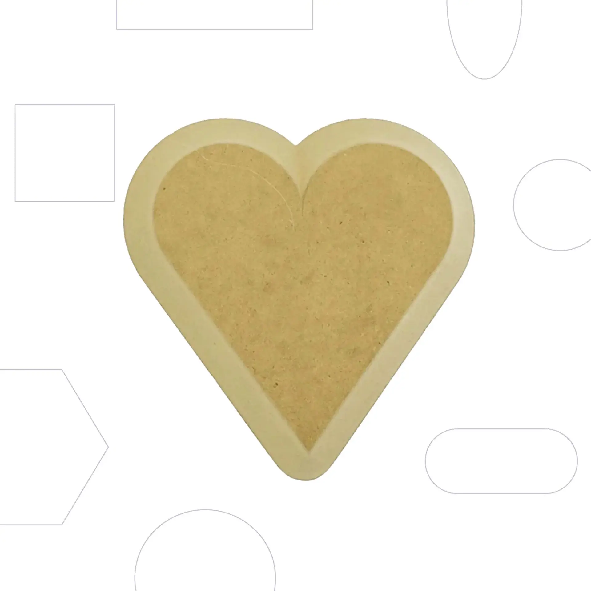 GR Pottery Forms OG Heart GR Form - 8"