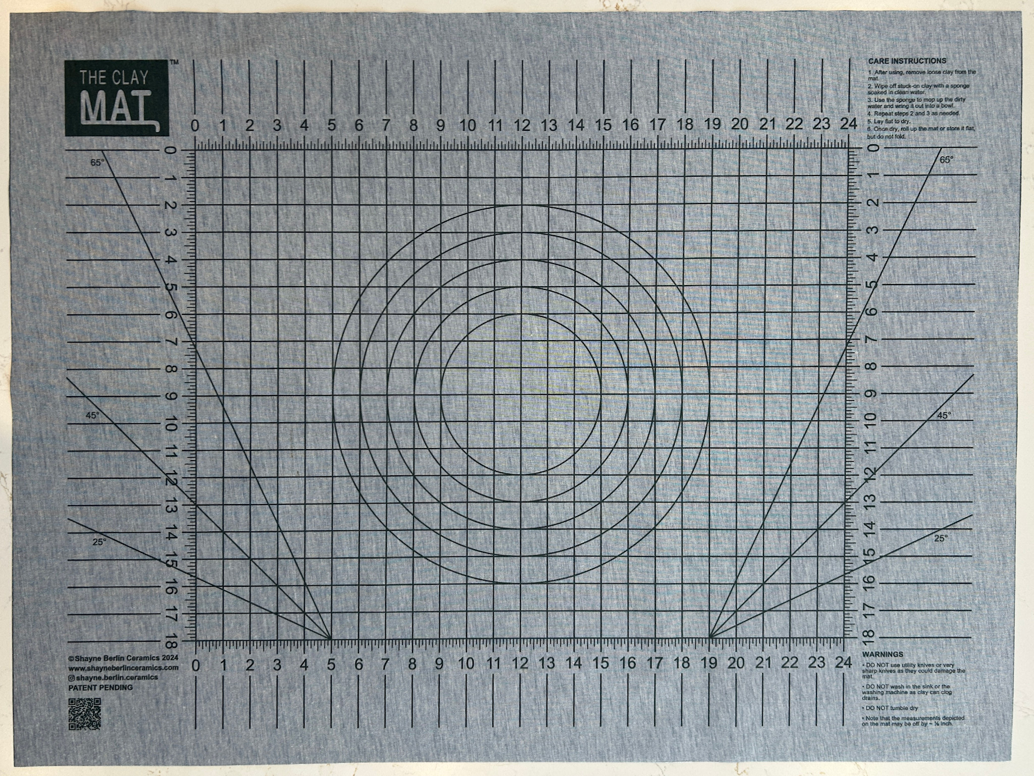 The Clay Mat - Inches