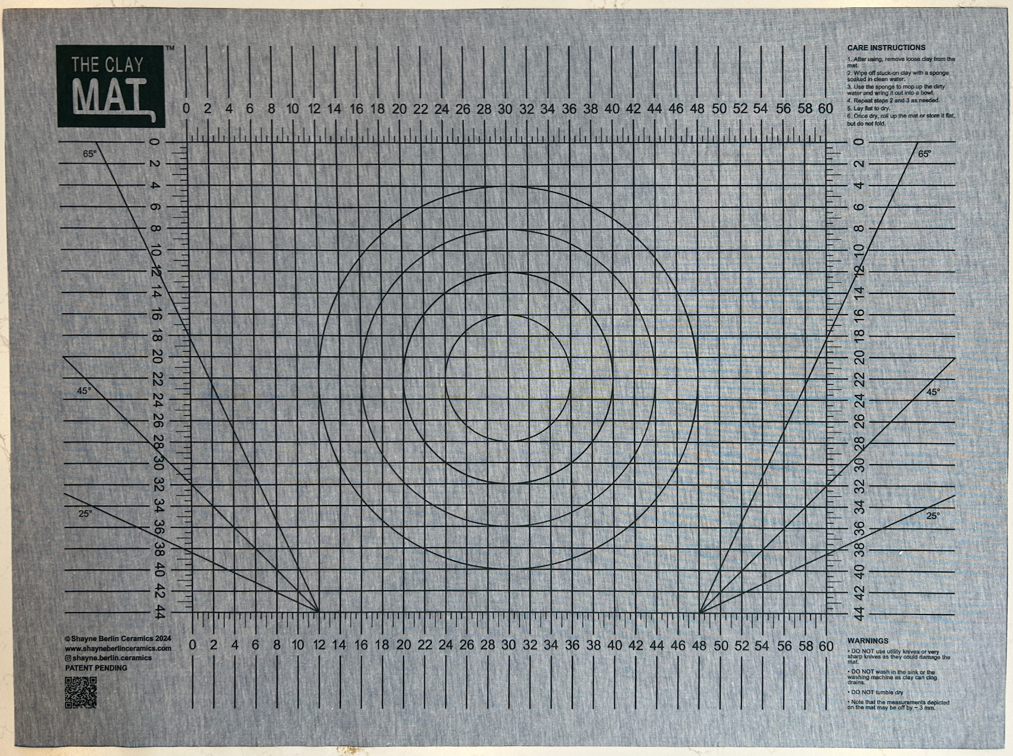 The Clay Mat - Centimeters