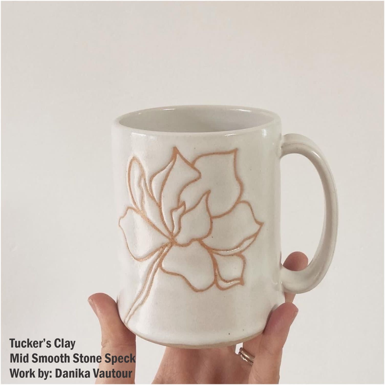 Tucker's Clay Mid Smooth Stone Speck Clay Cone 6 Stoneware