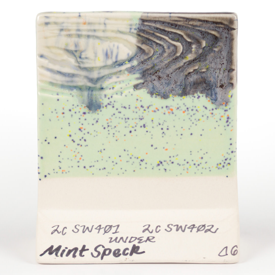Mayco SW-221 Mint Speck Stoneware Pint