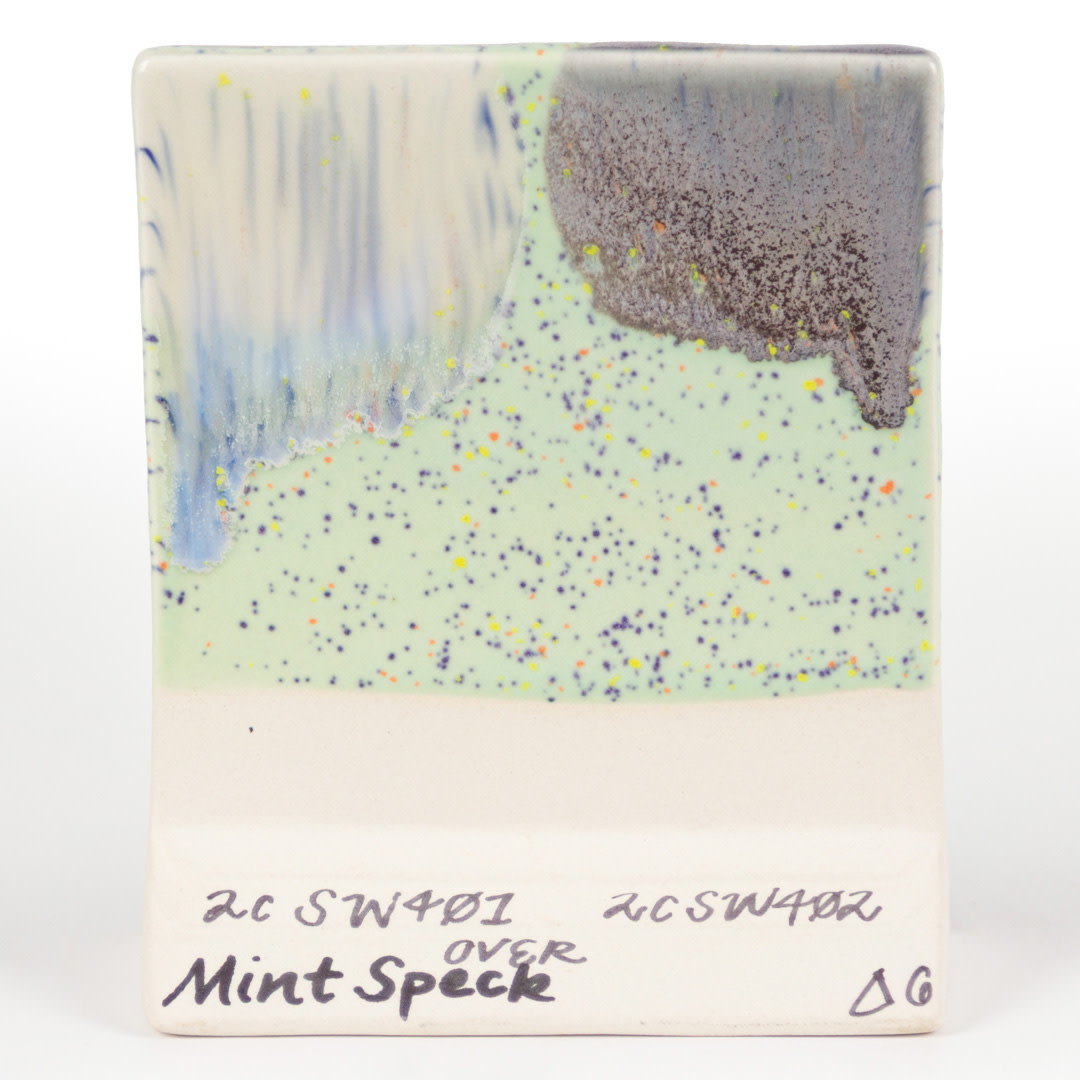 Mayco SW-221 Mint Speck Stoneware Pint