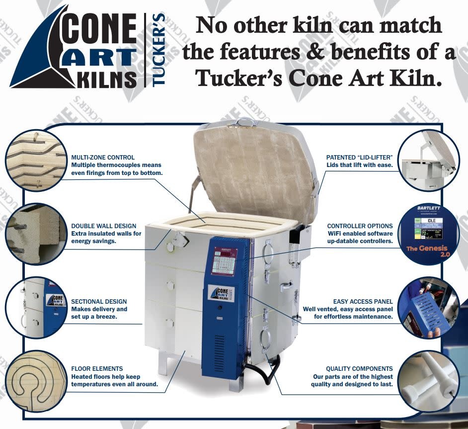 Cone Art Cone Art 1818D Round Pottery Kiln
