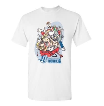 Tucker's 50th T-Shirt - Caricature
