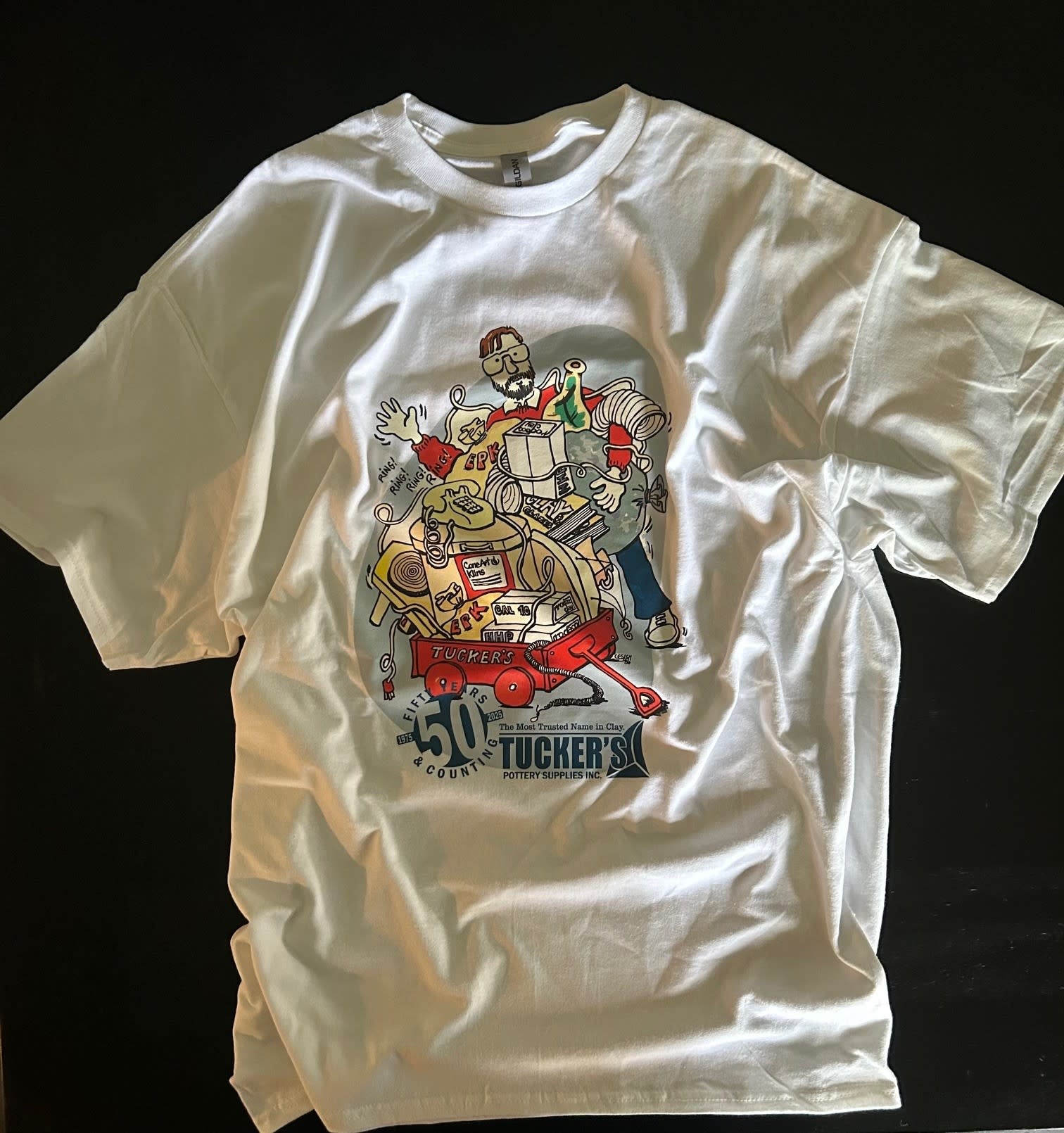 Tucker's 50th T-Shirt - Caricature