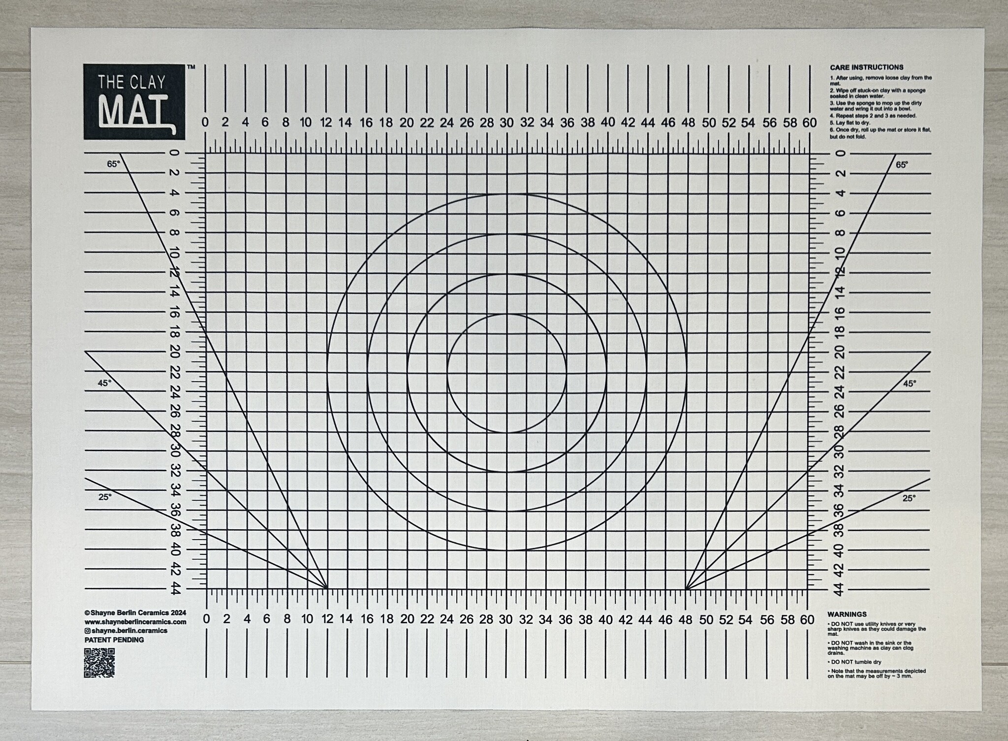 The Clay Mat - Centimeters