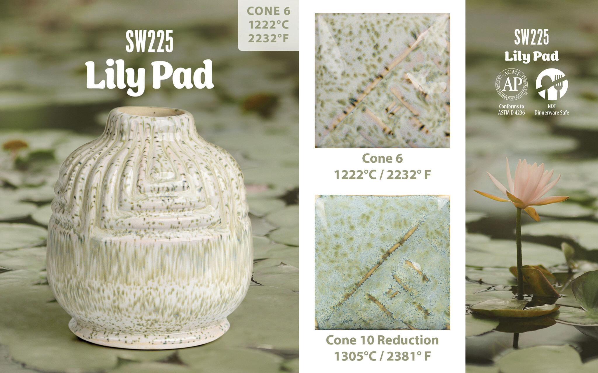Mayco SW-225 Lily Pad Stoneware Pint