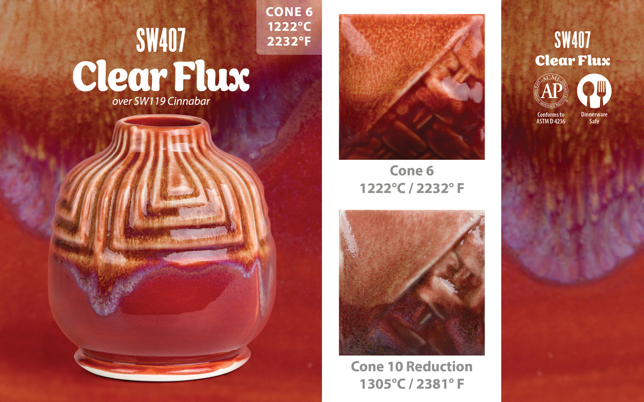 Mayco SW-407 Clear Flux Stoneware Pint