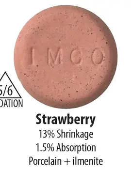 Industrial Minerals Strawberry Cone 5/6 Porcelain Clay 20lb Bag