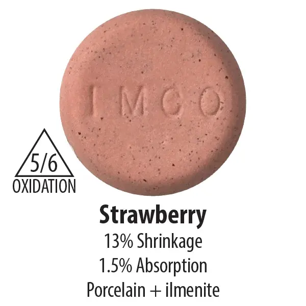 Industrial Minerals Strawberry Cone 5/6 Porcelain Clay 20lb Bag