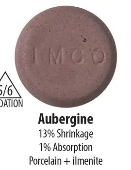 Industrial Minerals Aubergine Cone 5/6 Porcelain Clay 20lb Bag