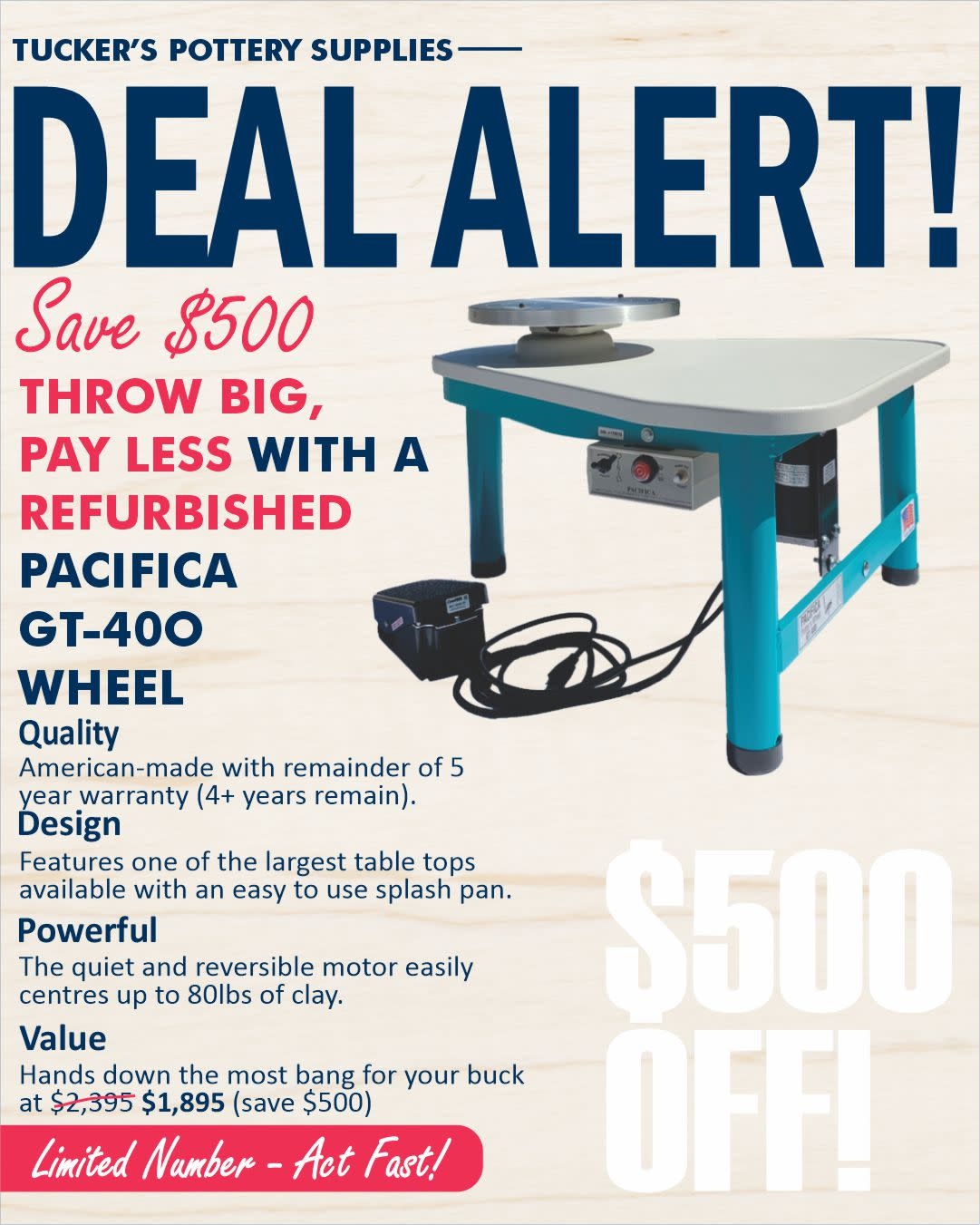 Pacifica Pacifica GT-400 Wheel - REFURBISHED