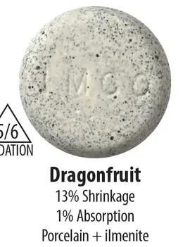 Industrial Minerals Dragon Fruit Cone 5/6 Porcelain Clay 25lb Bag