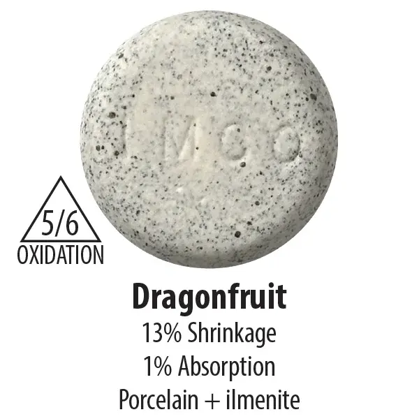 Industrial Minerals Dragon Fruit Cone 5/6 Porcelain Clay 25lb Bag