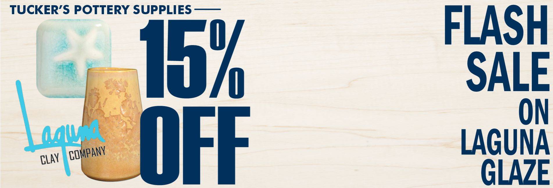Save 15% on Laguna Glazes