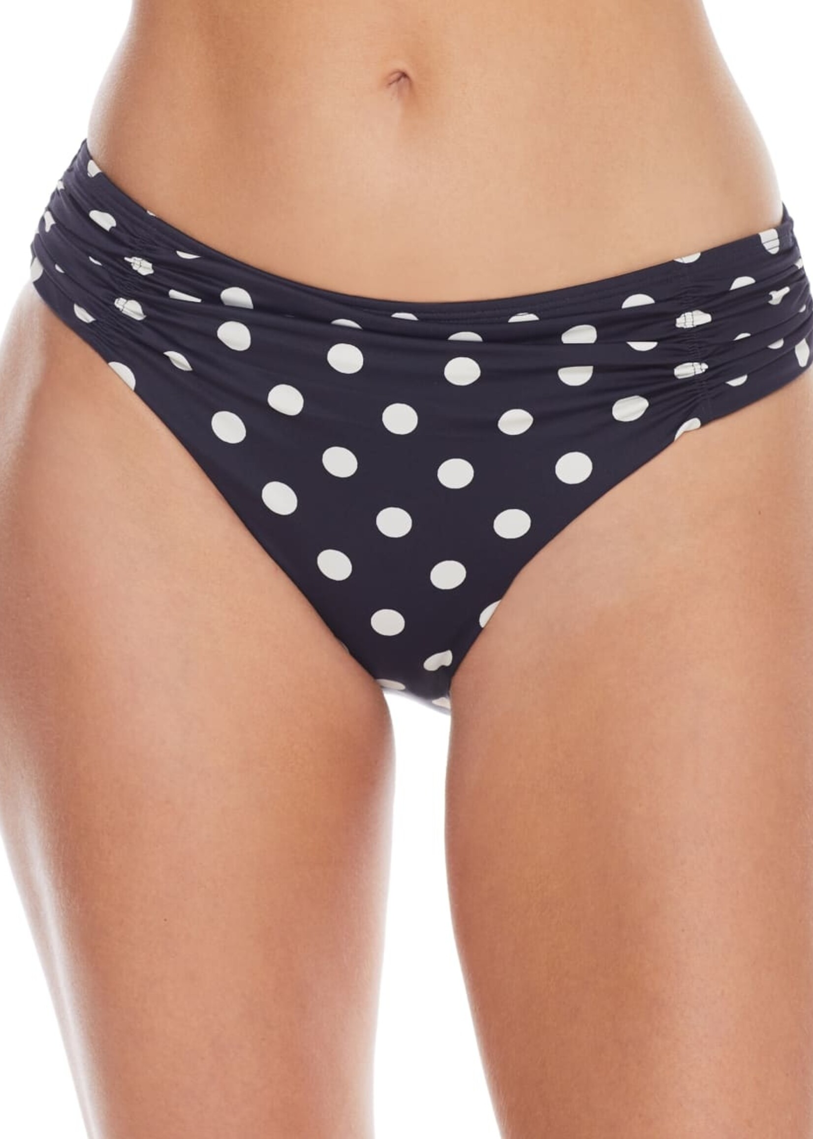 Panache Anya Gathered Brief - Navy/Vanilla