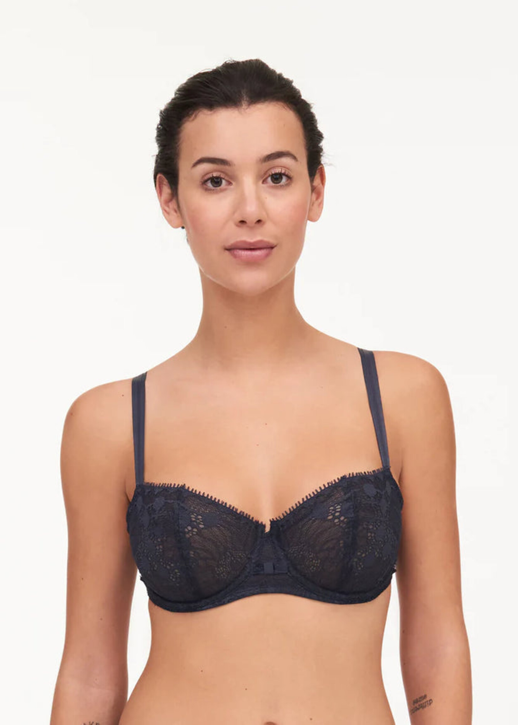 Chantelle Day to Night Lace Demi - Dark Grey