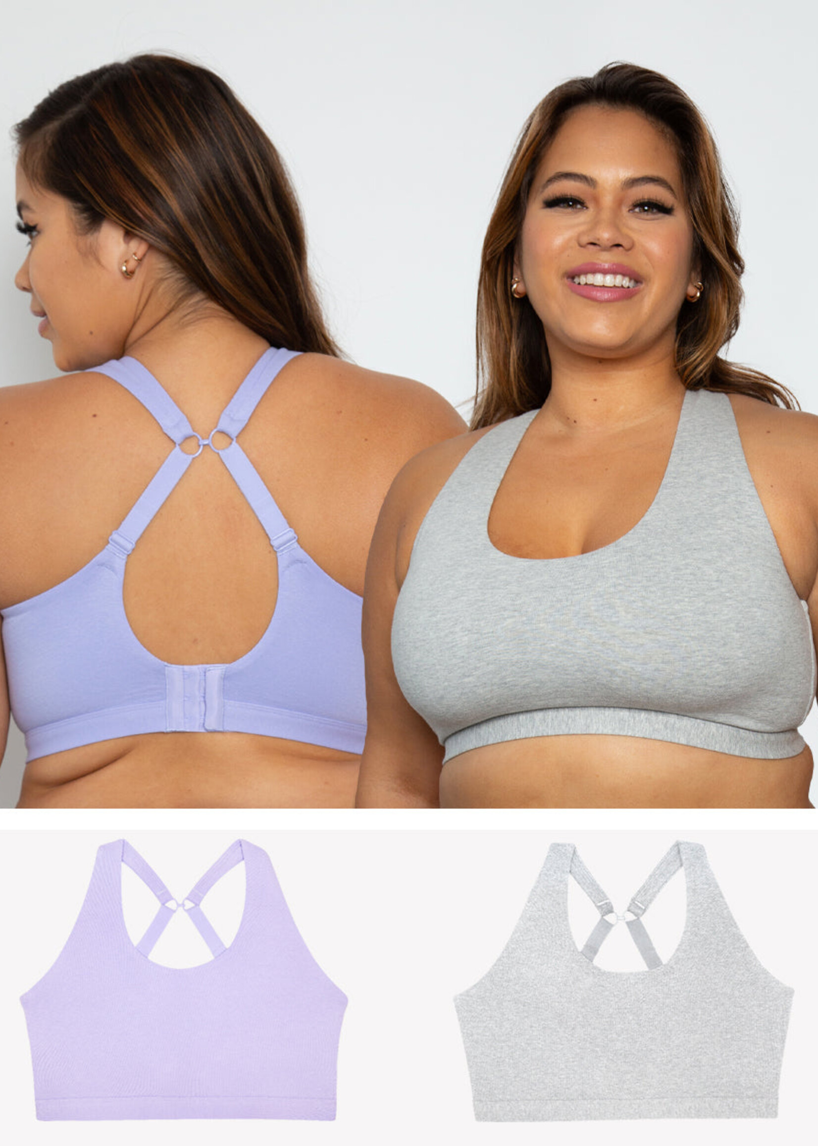 Curvy Couture Cotton Lounge Bra
