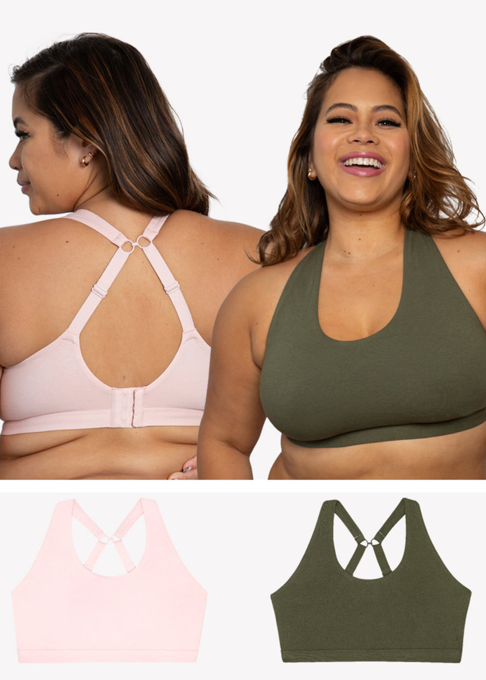 Curvy Couture Cotton Lounge Bra