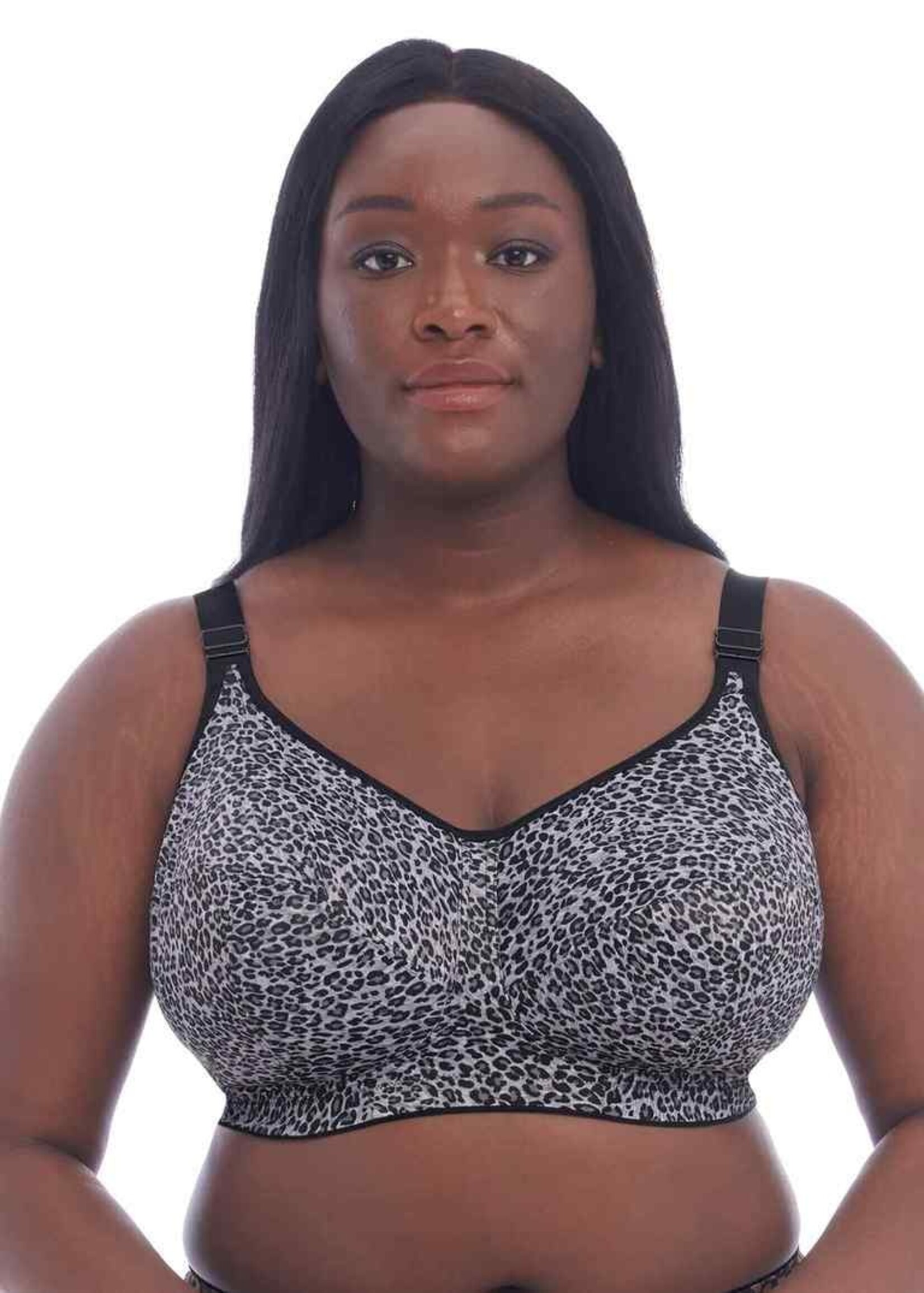 Goddess Lingerie Celeste Wirefree - Gray Leopard