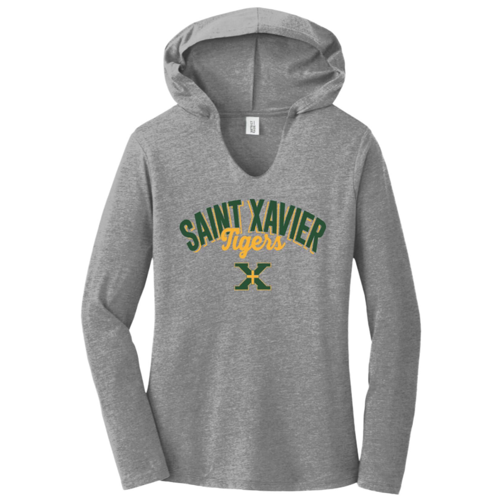Hood District Threads Women's Gray Long Sleeve St. X Tigers