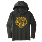 Hood Youth District Threads Charcoal Long Sleeve Tiger
