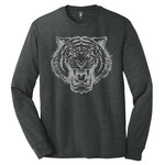 Tee District Threads Charcoal Long Sleeve Tiger