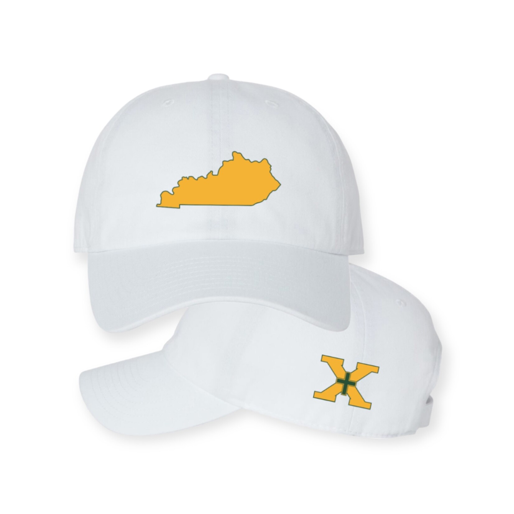 47 White State Silhouette Hat w/X