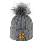 Logofit Toboggan with Pom Gray X