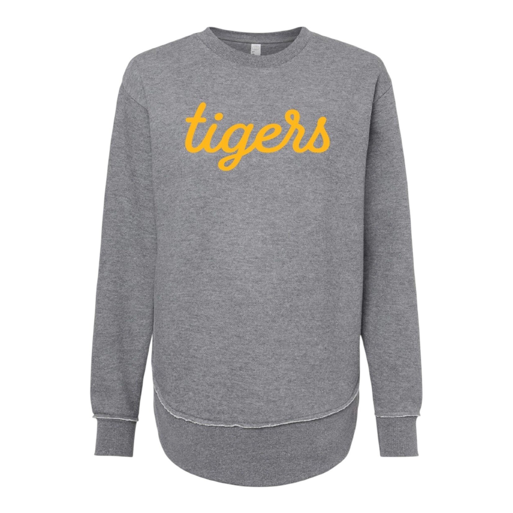 Women’s Drop Tail Crew Fleece Grey