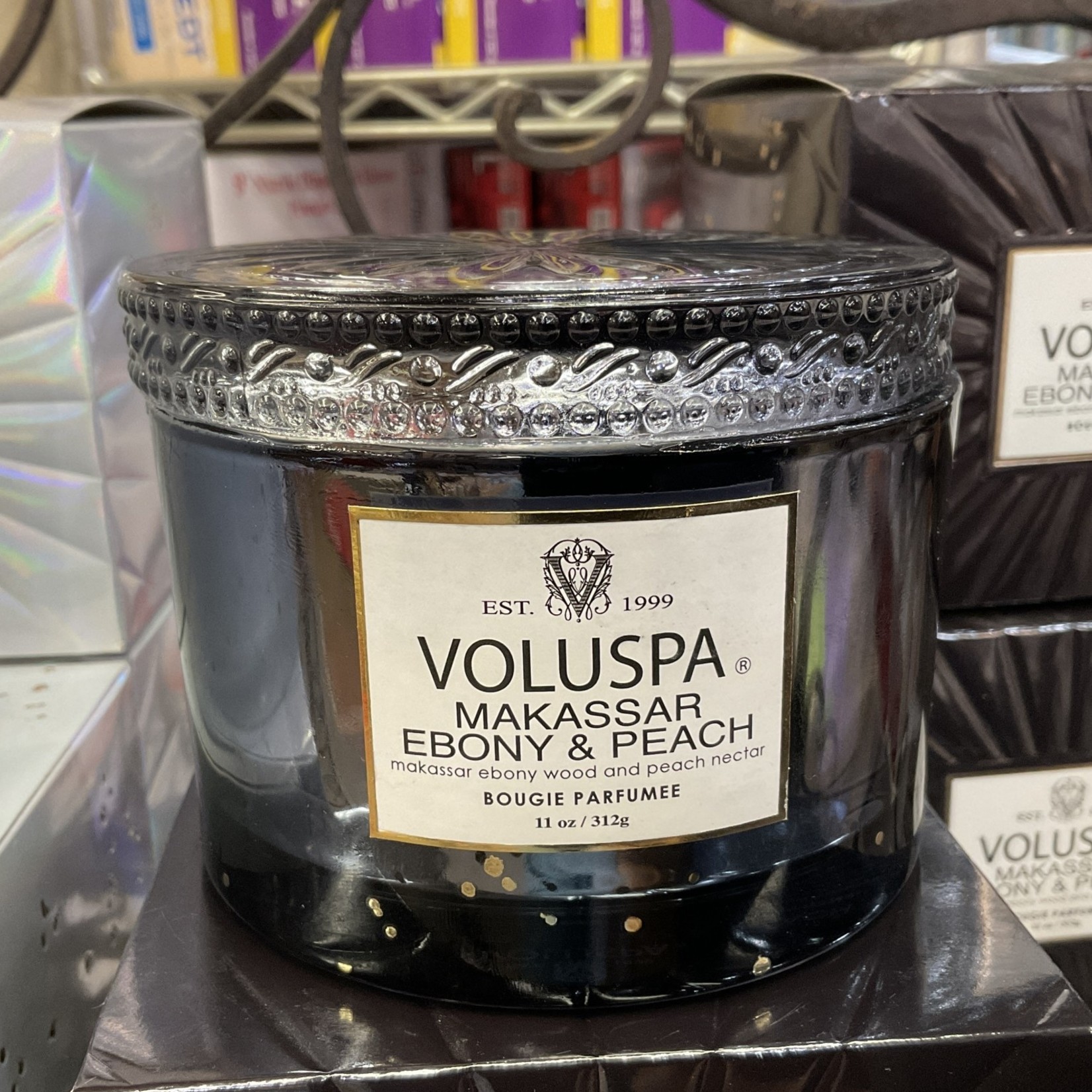 Voluspa Makassar Ebony & Peach Maison Candle