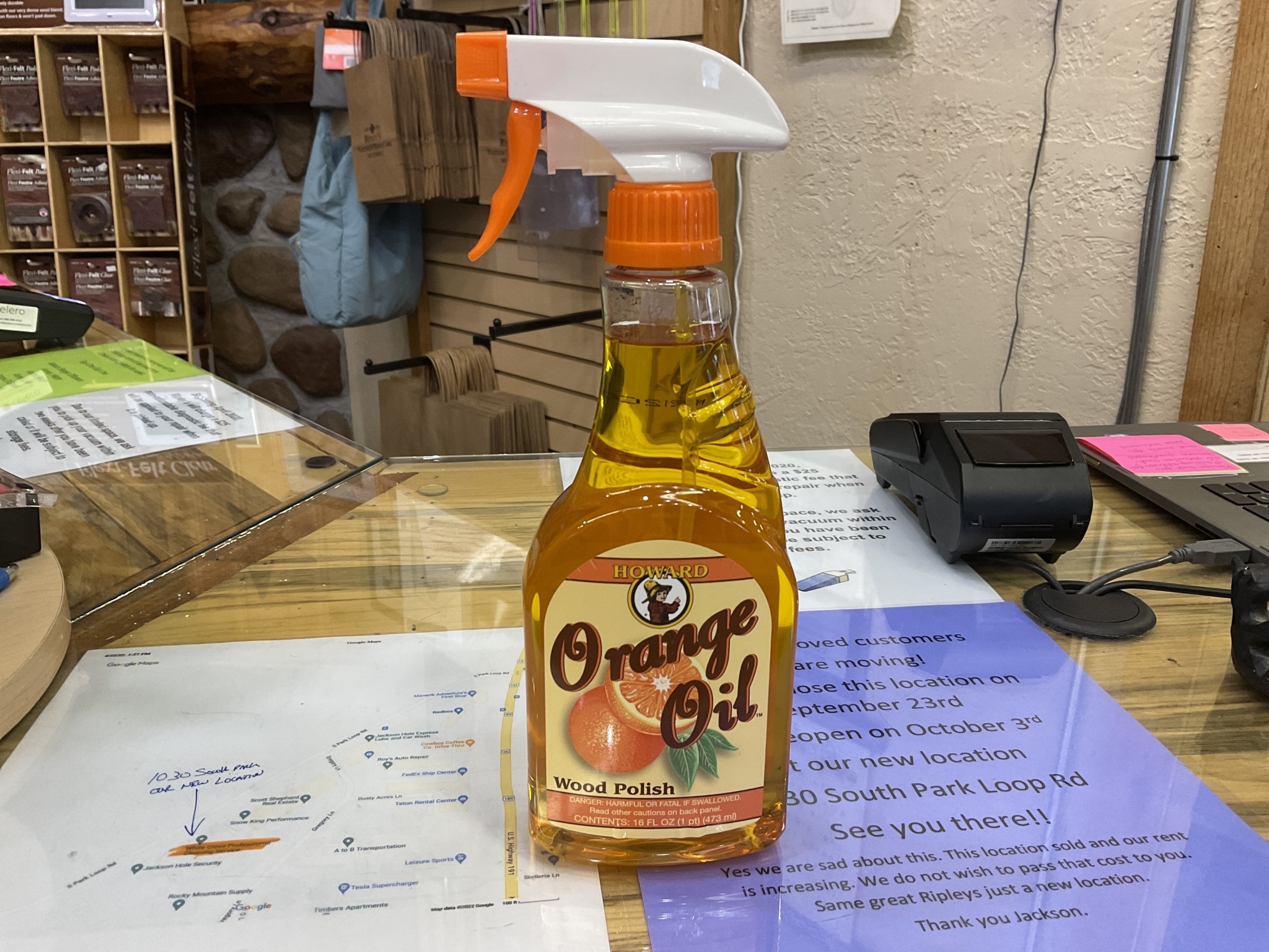 Howard Orange Oil Wood Polish 16 oz Ripleys Vacuum Center