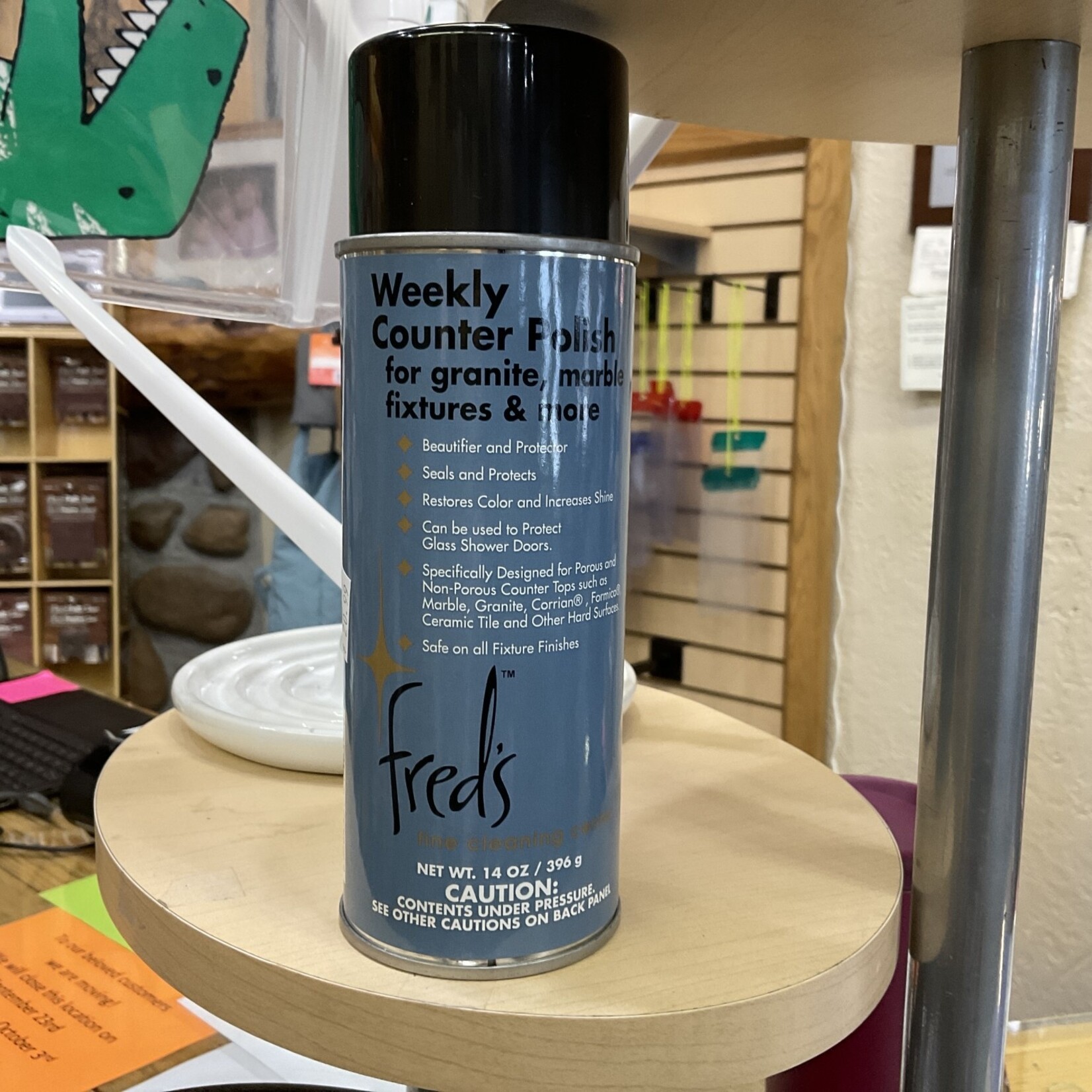Fred’s Weekly Counter Polish for granite marble fixtures & more 14 oz