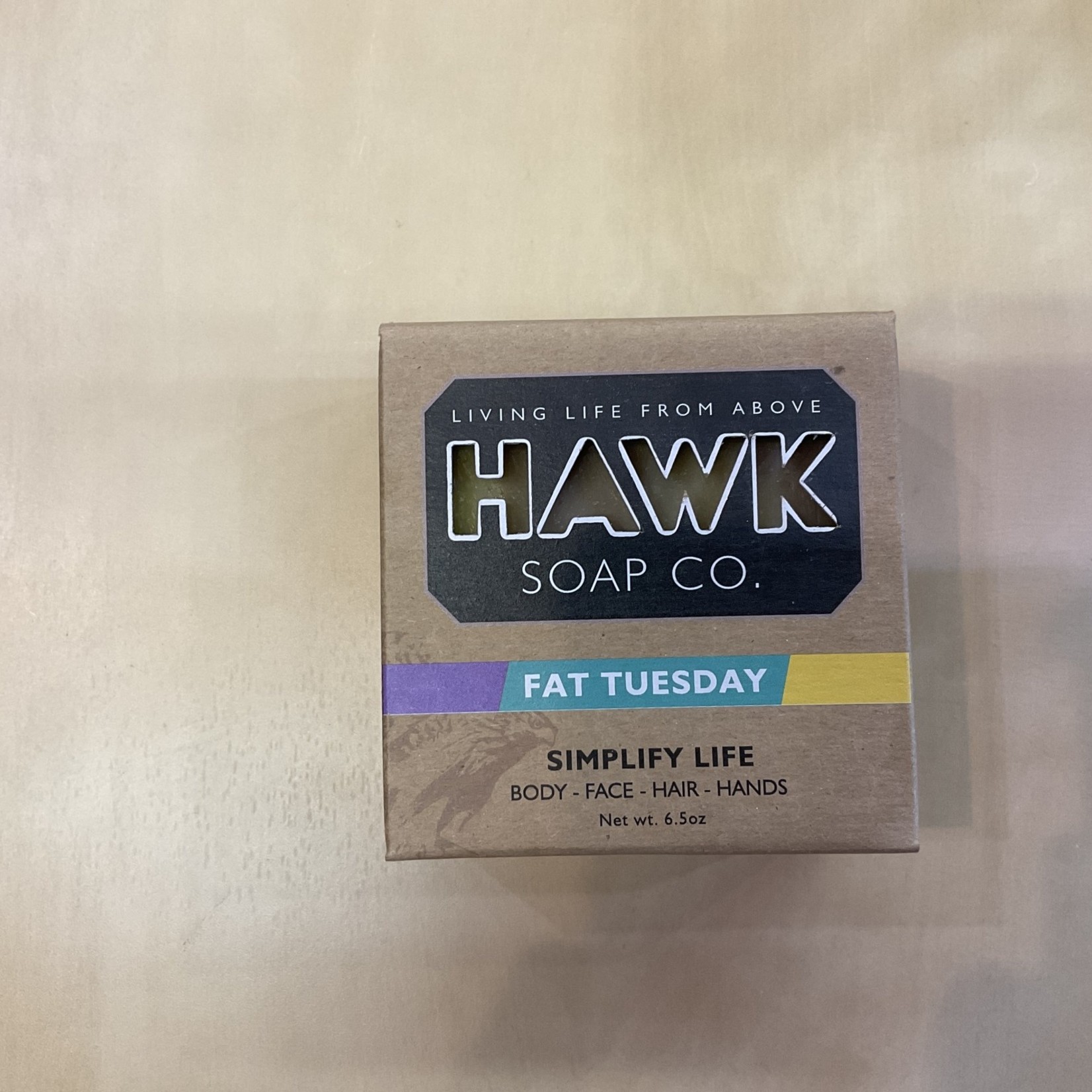 Hawk Fat Tuesday Body-Face-Hair-Hands 6.5 oz Soap