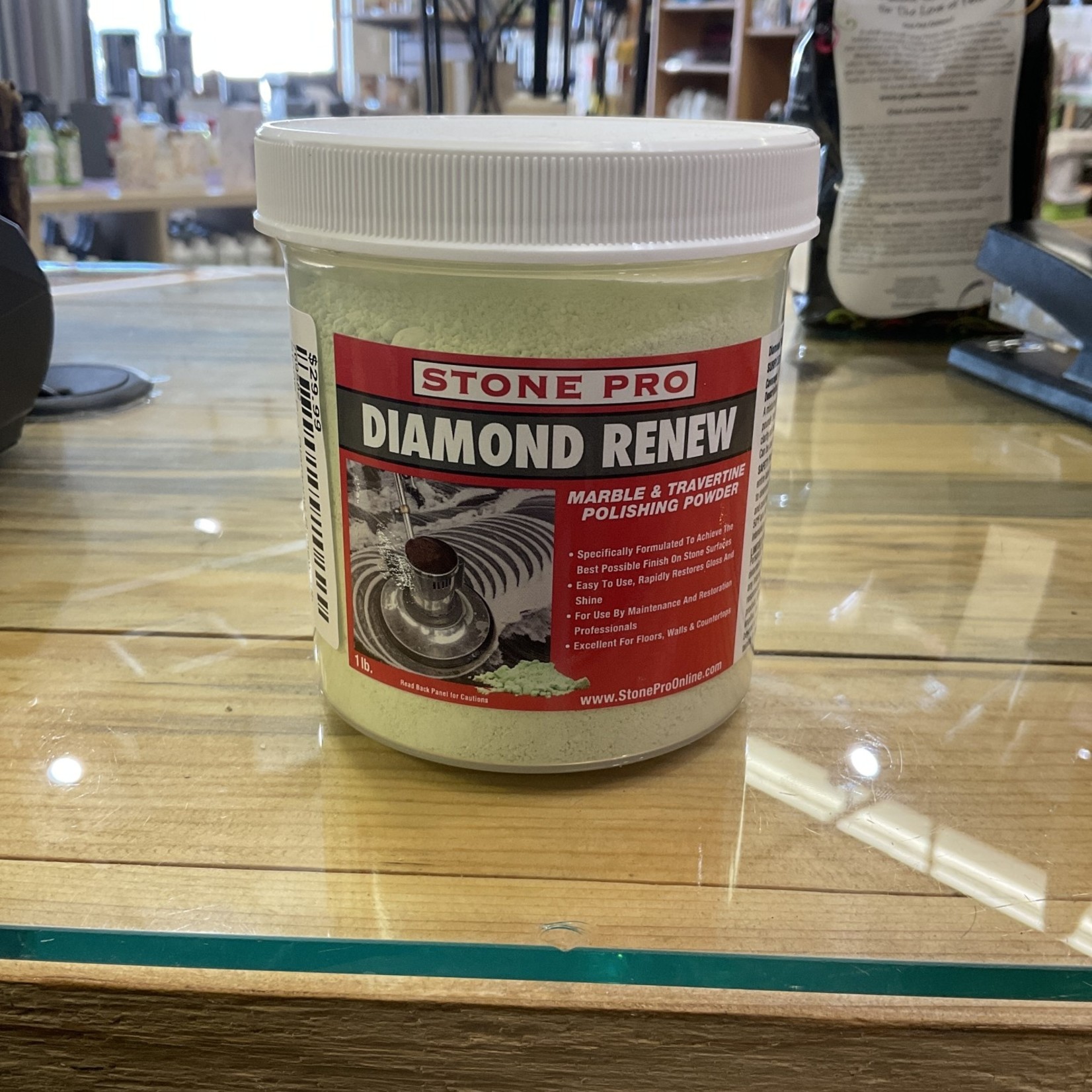 Stone Pro Diamond Renew Marble & Travertine Polishing Powder 1lbs