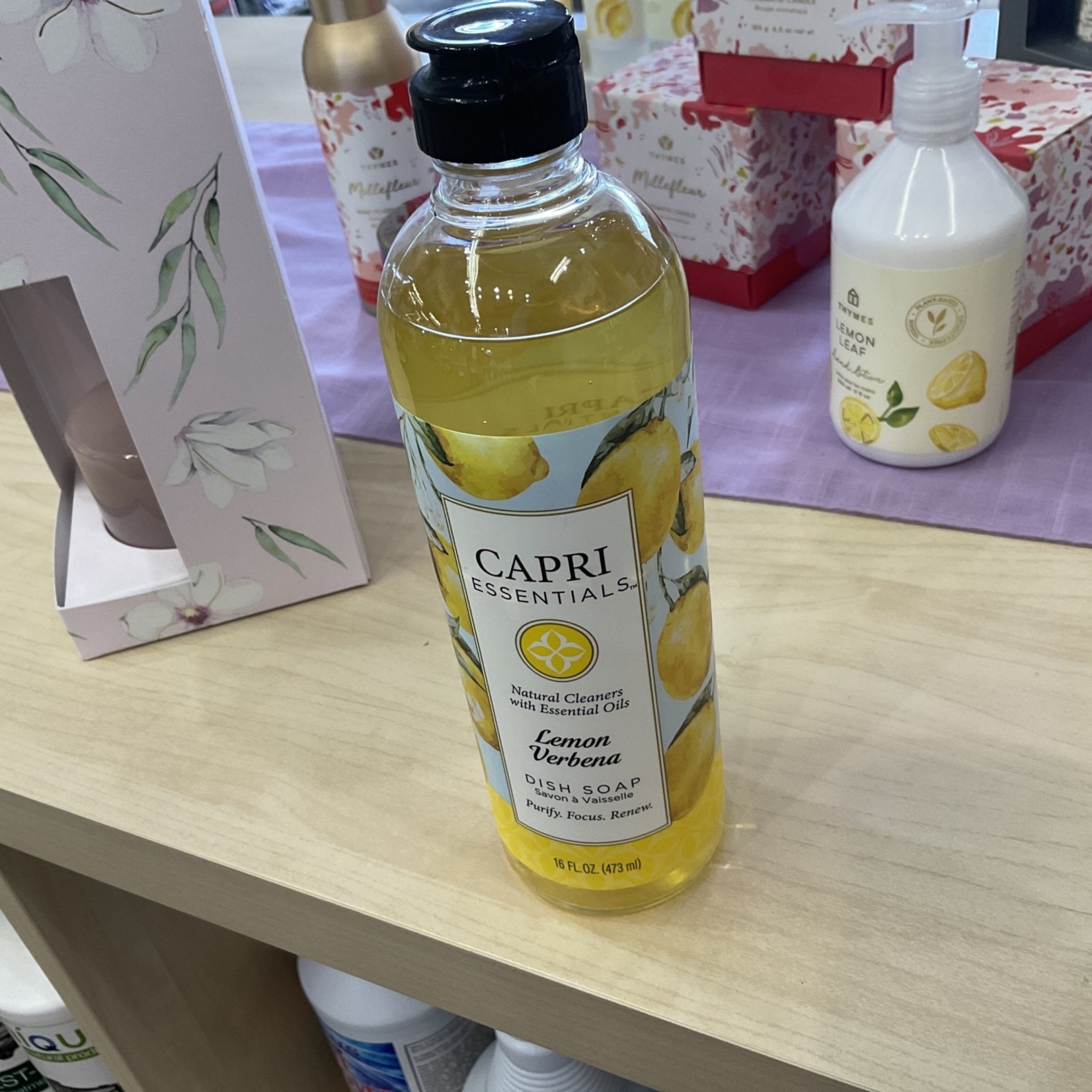 Capri Essentials lemon verbena Dish Soap 16 oz