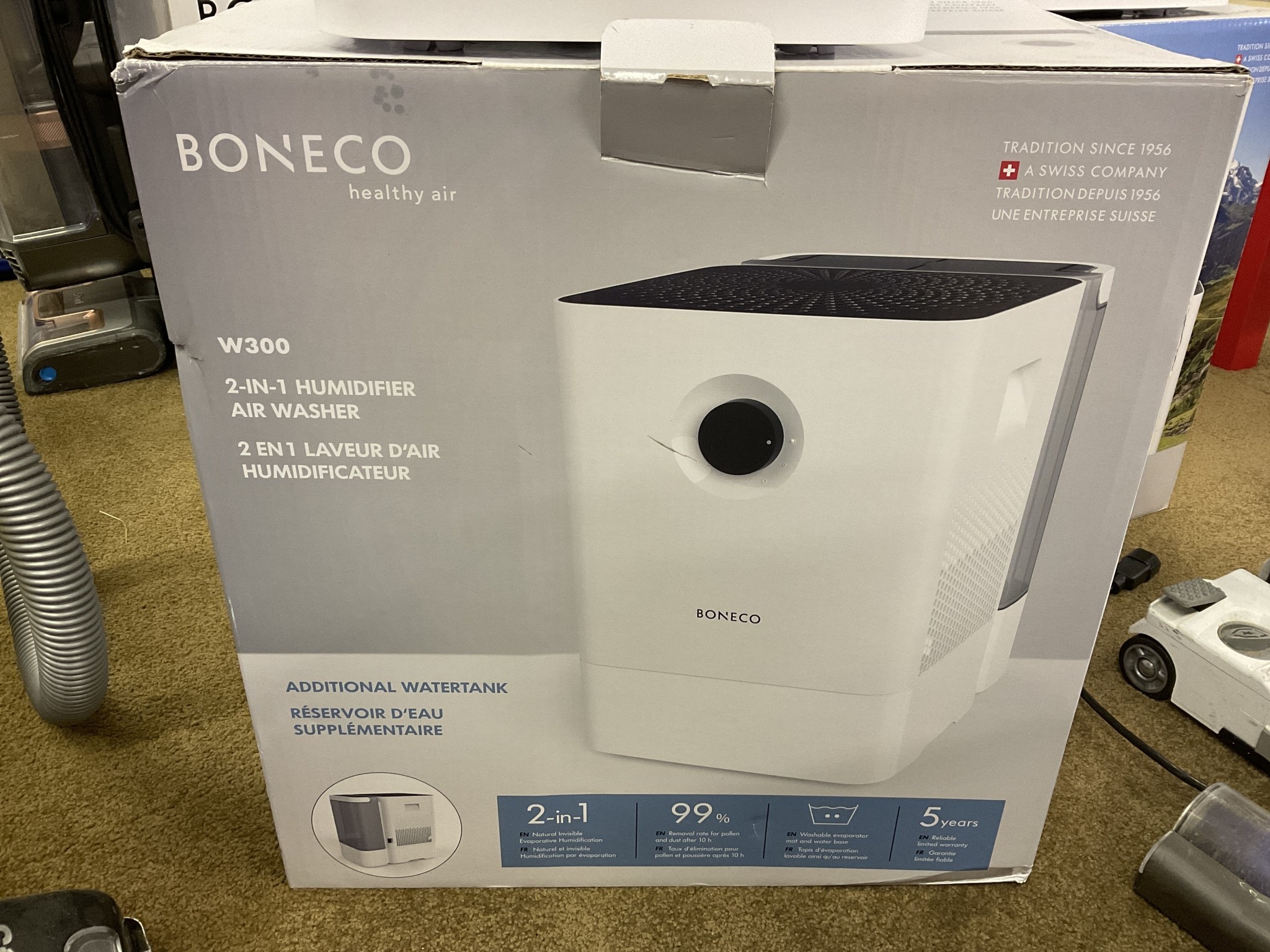 Boneco Boneco W300 2 in 1 Humidifier Air Washer Ripleys Vacuum Center