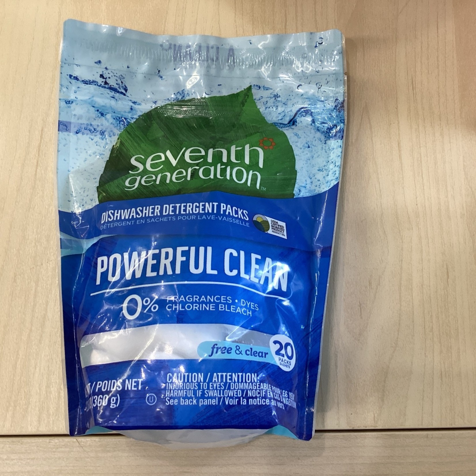 Seventh generation  Powerful Clean 20 packs free & clear
