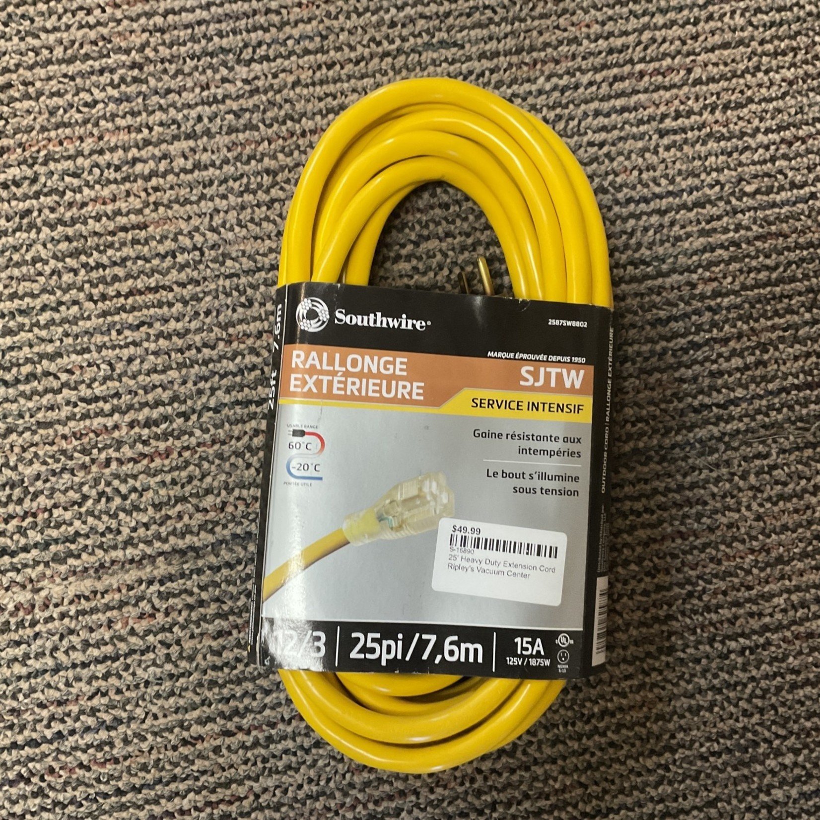 25 Heavy Duty Extension Cord 
