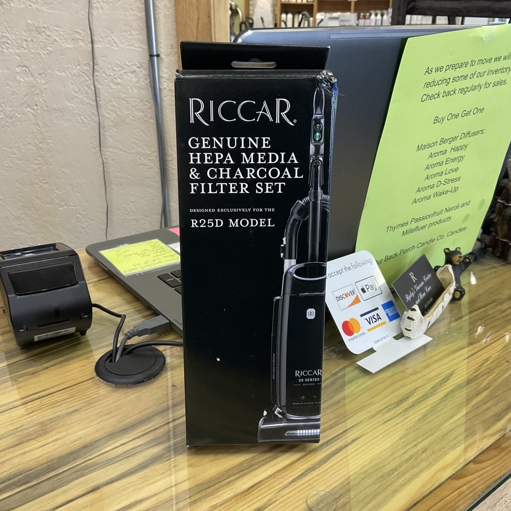 Riccar Riccar Hepa Charcoal Filter Set R25D