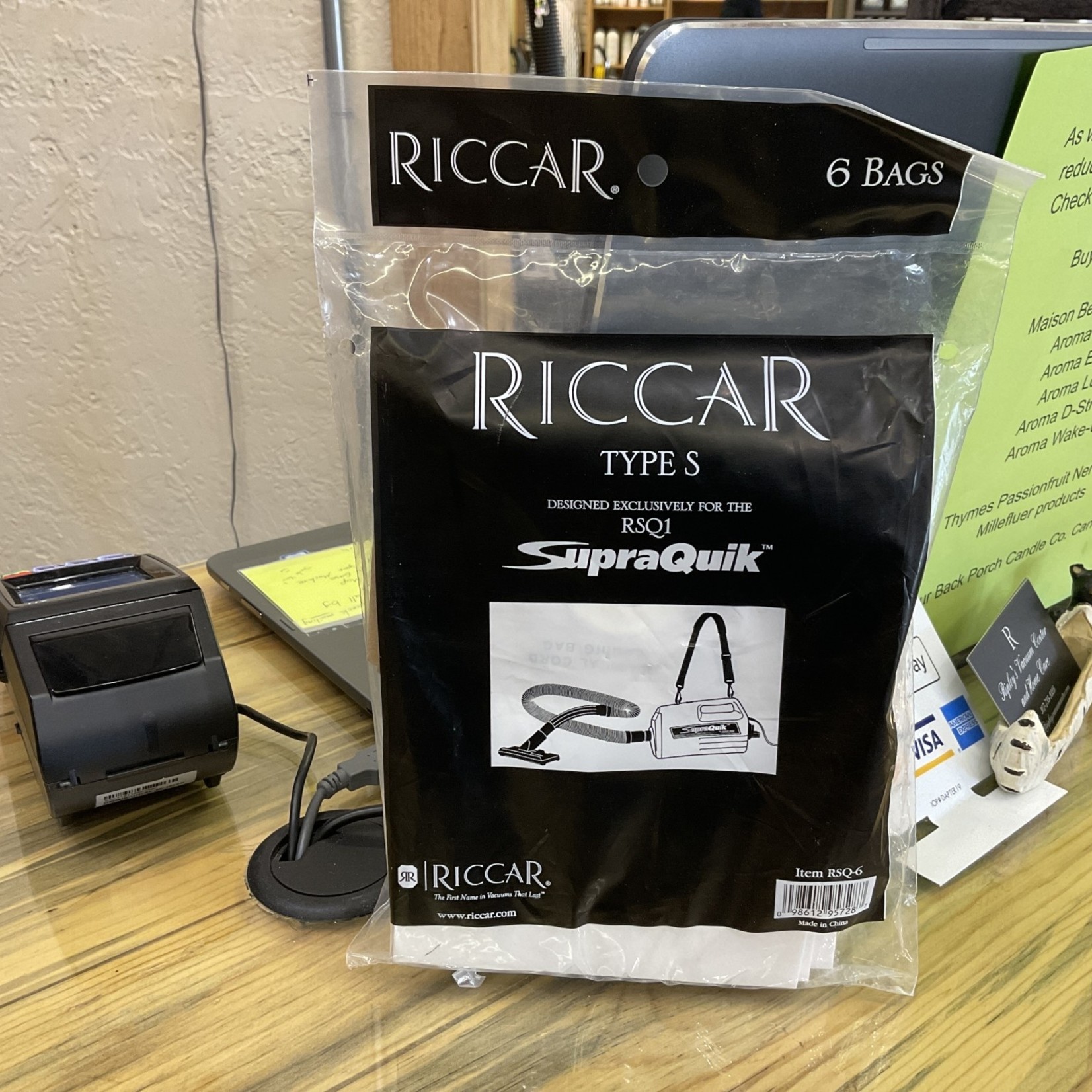 Riccar Riccar SupraQuik Type S Vacuum Bags Ripleys Vacuum Center