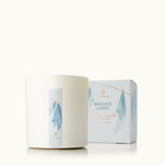 Thymes Thymes Washed linen aromatic candle 8 oz