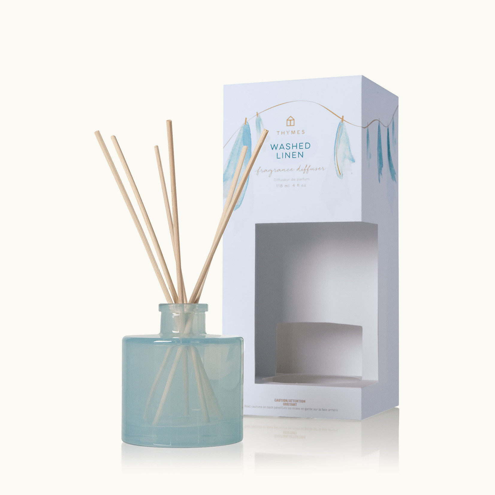 Thymes Thymes Washed Linen Fragrance Diffuser  4 oz