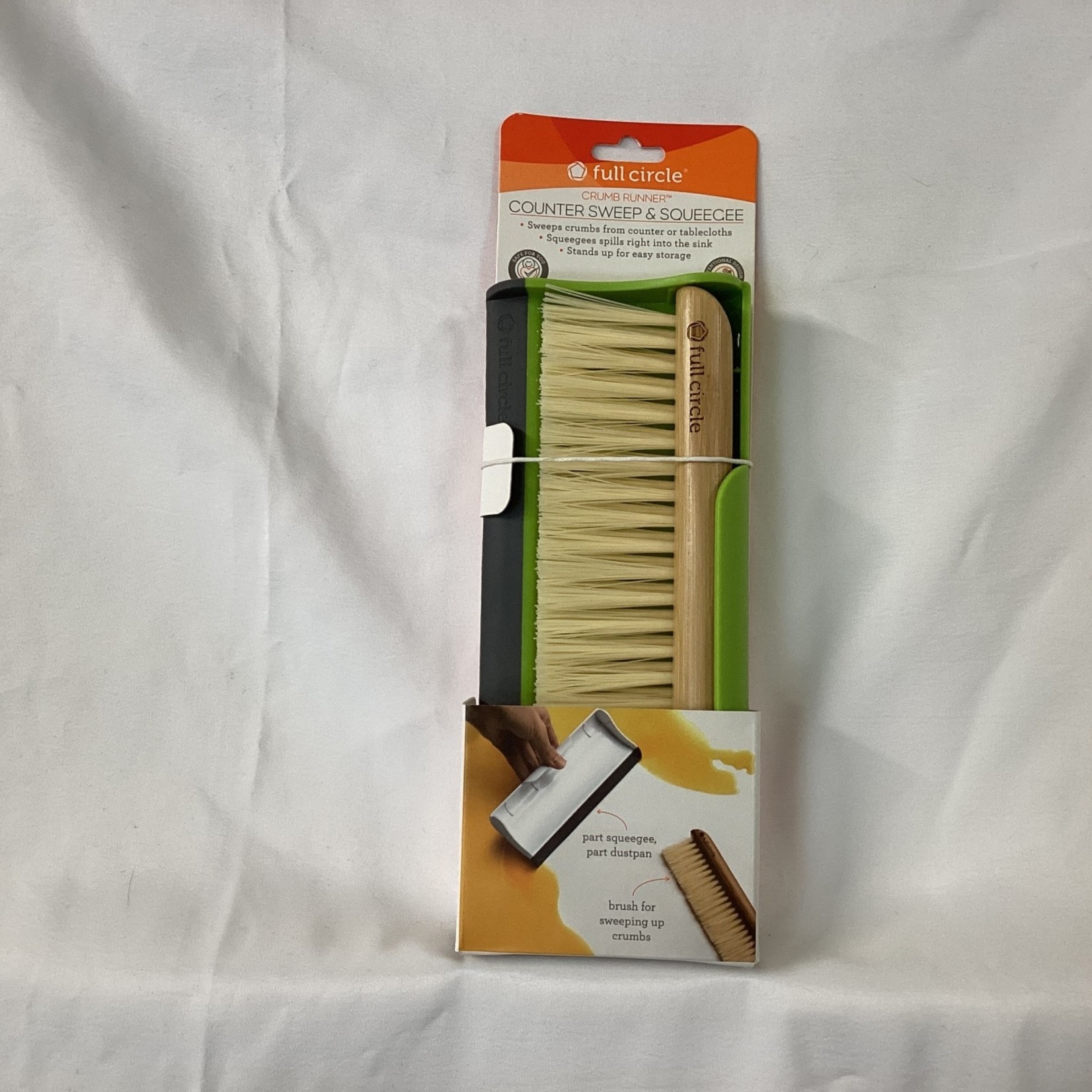 Full Circle Crumb Runner Counter Brush and Squeegee