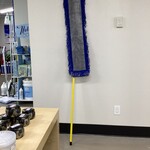 Yellow Dry Dust Mop Handle and slot pocket