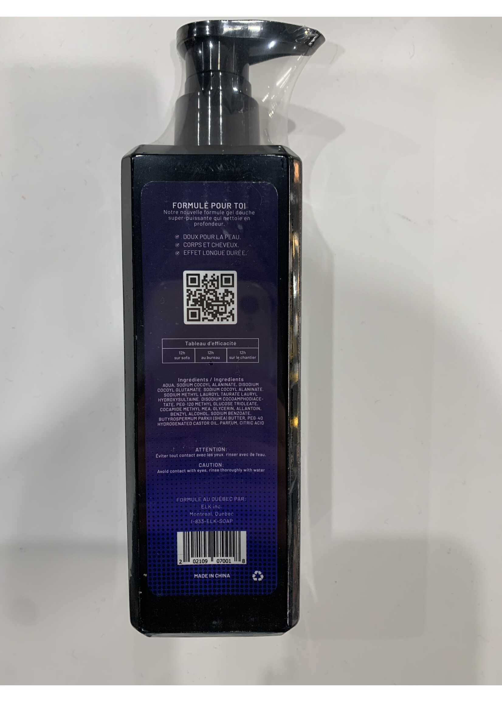 Shampoing/ Gel douche Elk- Minuit